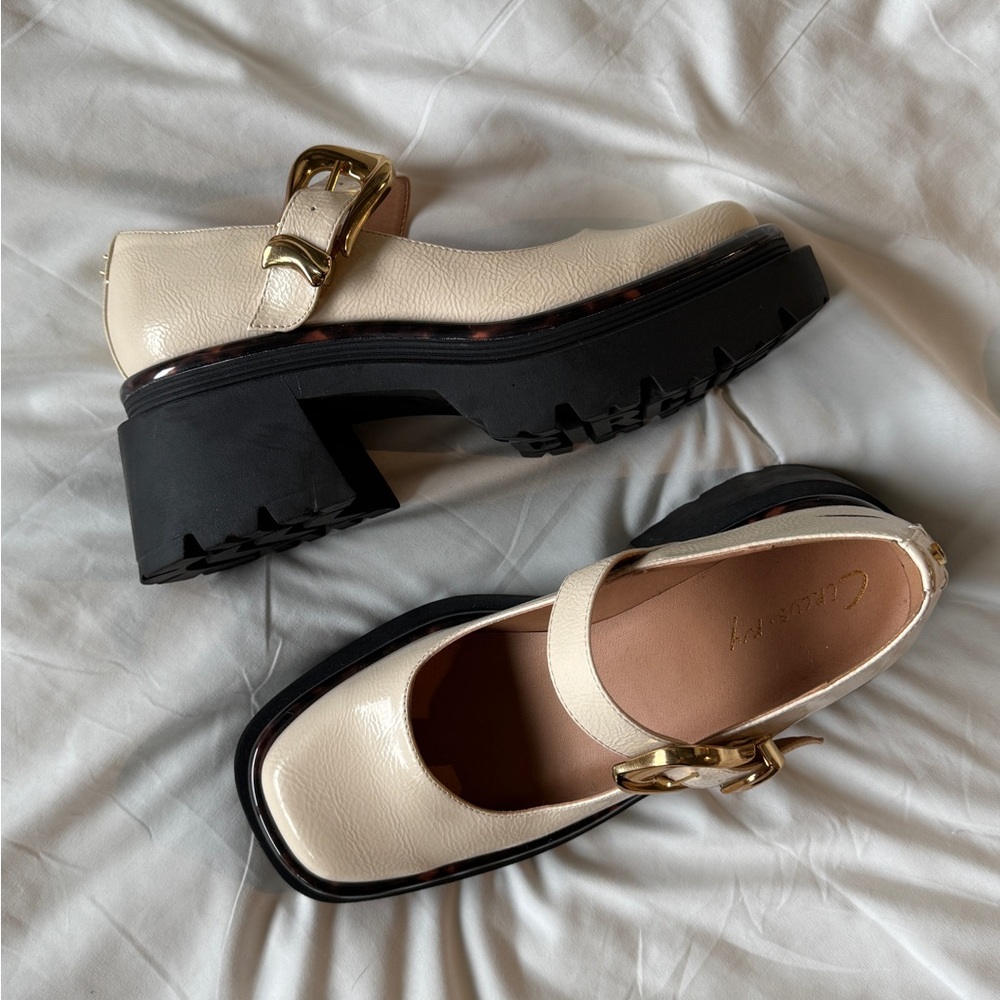 Circus NY by Sam Edelman Chunky Cream and Black Women's Shoes